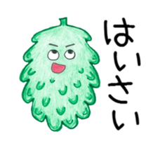 Mr. Okinawan lion dog & Mr. bitter gourd sticker #554105