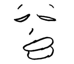 Sticker of expression (hand-painted) sticker #554285