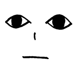 Sticker of expression (hand-painted) sticker #554288