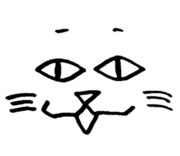 Sticker of expression (hand-painted) sticker #554293