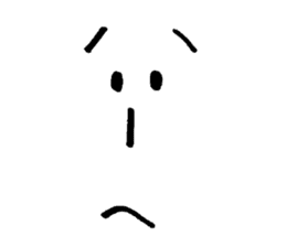 Sticker of expression (hand-painted) sticker #554295