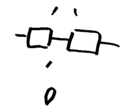 Sticker of expression (hand-painted) sticker #554298