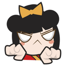 Kimi, kawaii kokeshi japanese doll sticker #554398