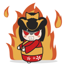 Kimi, kawaii kokeshi japanese doll sticker #554401