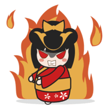 Kimi, kawaii kokeshi japanese doll sticker #554401