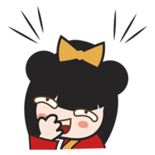 Kimi, kawaii kokeshi japanese doll sticker #554409