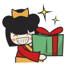 Kimi, kawaii kokeshi japanese doll sticker #554411