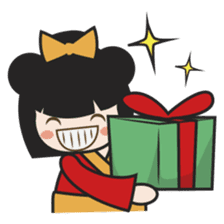 Kimi, kawaii kokeshi japanese doll sticker #554411