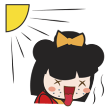 Kimi, kawaii kokeshi japanese doll sticker #554418