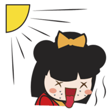 Kimi, kawaii kokeshi japanese doll sticker #554418