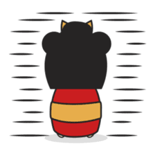 Kimi, kawaii kokeshi japanese doll sticker #554421