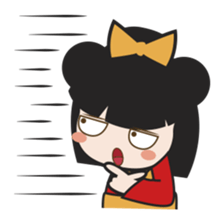 Kimi, kawaii kokeshi japanese doll sticker #554430