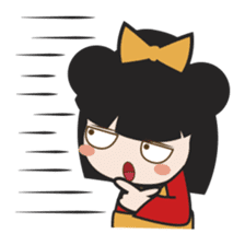 Kimi, kawaii kokeshi japanese doll sticker #554430