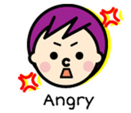 hair colorful (English Ver.) sticker #554792