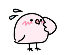 Plumply bird sticker #554879