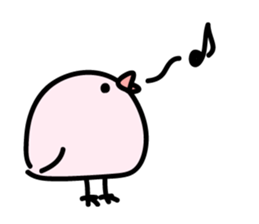 Plumply bird sticker #554893