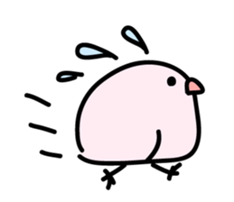 Plumply bird sticker #554894