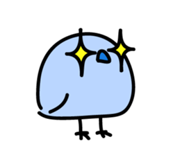 Plumply bird sticker #554896