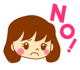 It is a female daily conversationSticker sticker #555757