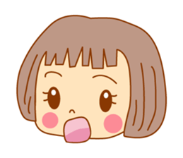 It is a female daily conversationSticker sticker #555787