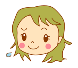 It is a female daily conversationSticker sticker #555788