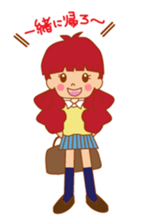 It is a female daily conversationSticker sticker #555792