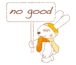 funny bunny (English version) sticker #556475