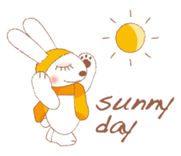 funny bunny (English version) sticker #556476