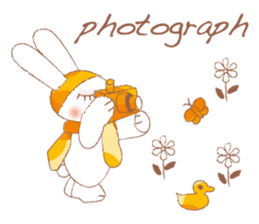 funny bunny (English version) sticker #556501