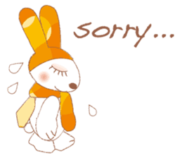 funny bunny (English version) sticker #556503