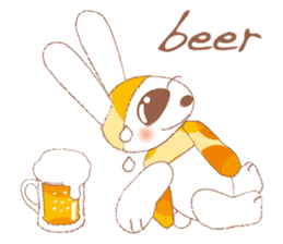 funny bunny (English version) sticker #556510