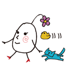 Lady-Tamako-boiled egg sticker #556714