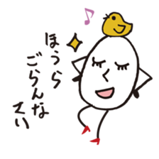 Lady-Tamako-boiled egg sticker #556717