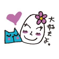 Lady-Tamako-boiled egg sticker #556720