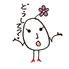 Lady-Tamako-boiled egg sticker #556724