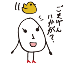 Lady-Tamako-boiled egg sticker #556729