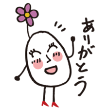 Lady-Tamako-boiled egg sticker #556738