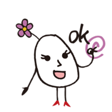 Lady-Tamako-boiled egg sticker #556741