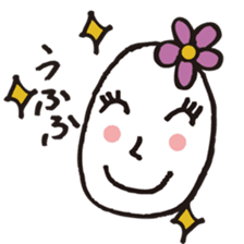 Lady-Tamako-boiled egg sticker #556751