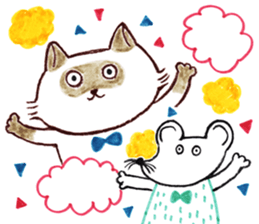 Tanuki-neko and Friends sticker #557353