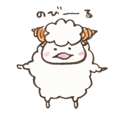 Sheep's croissant sticker #557354