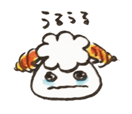 Sheep's croissant sticker #557357