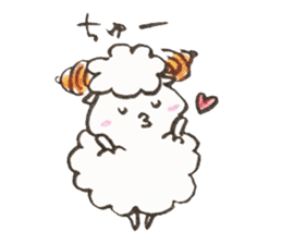 Sheep's croissant sticker #557359