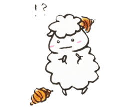 Sheep's croissant sticker #557360