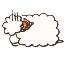 Sheep's croissant sticker #557367