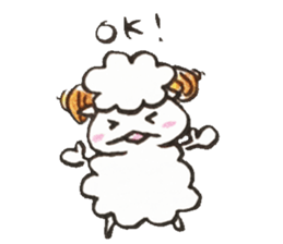 Sheep's croissant sticker #557370