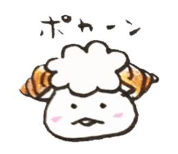 Sheep's croissant sticker #557372