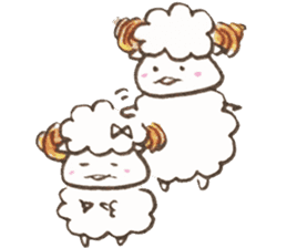 Sheep's croissant sticker #557378