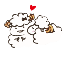 Sheep's croissant sticker #557380