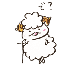 Sheep's croissant sticker #557390